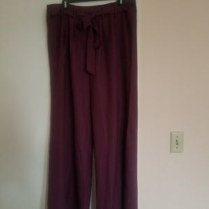 Belted Wide Leg Pants